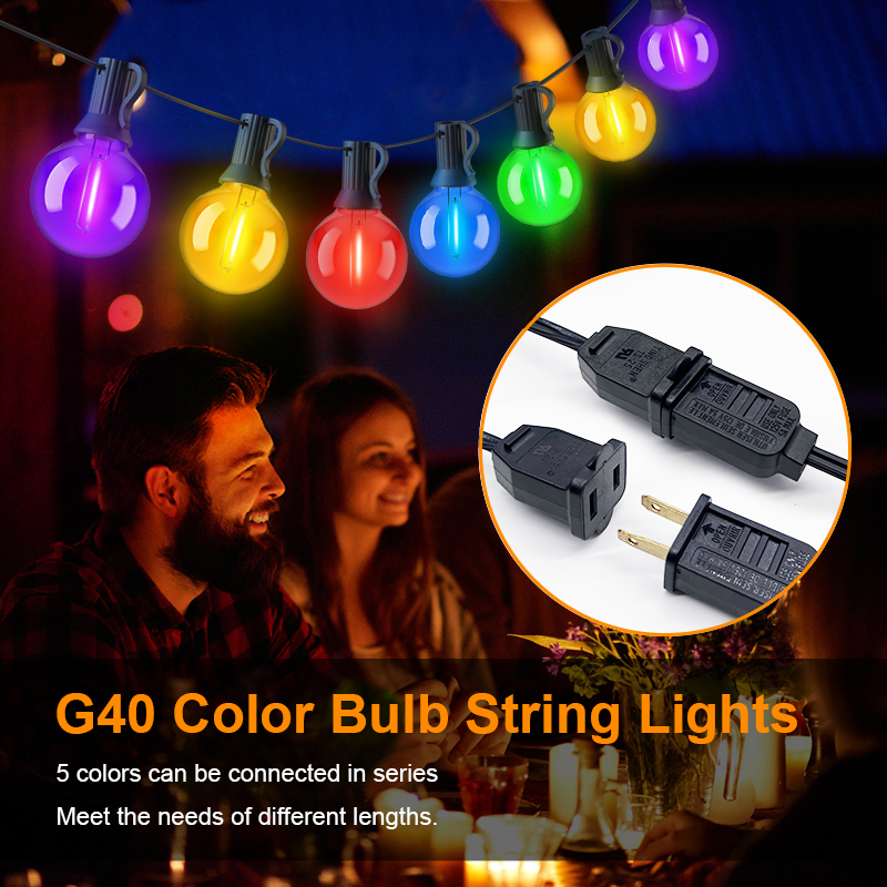 HCP099 G40塑料彩泡LED灯串